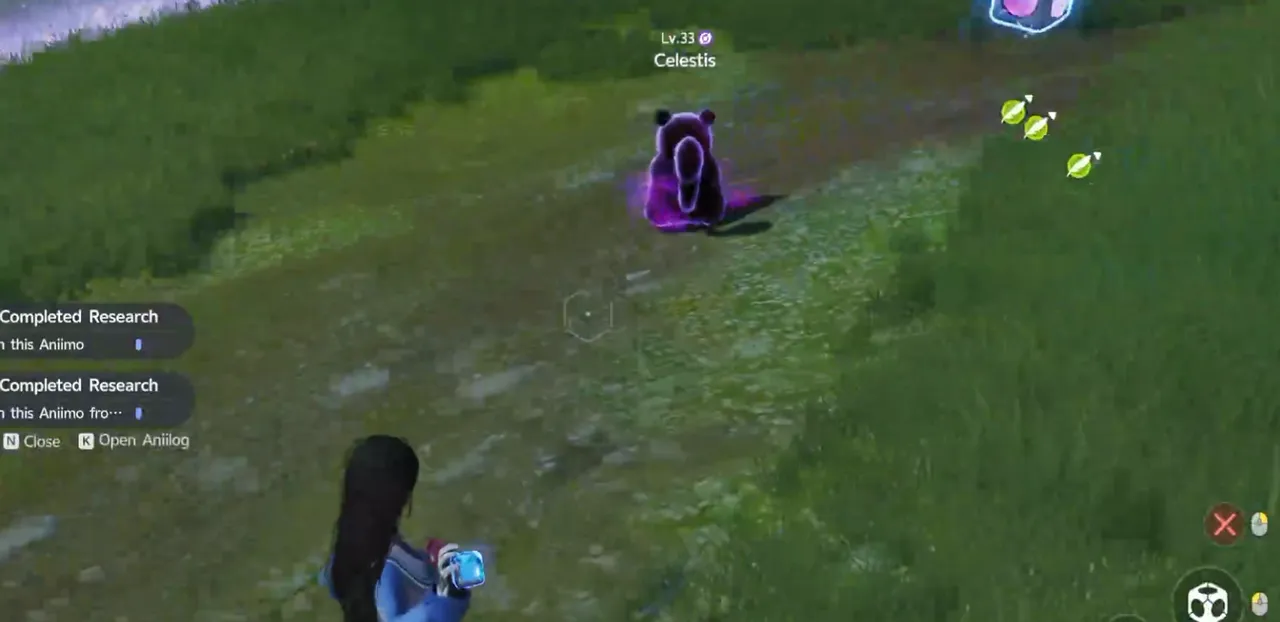 Un Celestis Umbral salvaje encontrado mientras se explora el Overworld