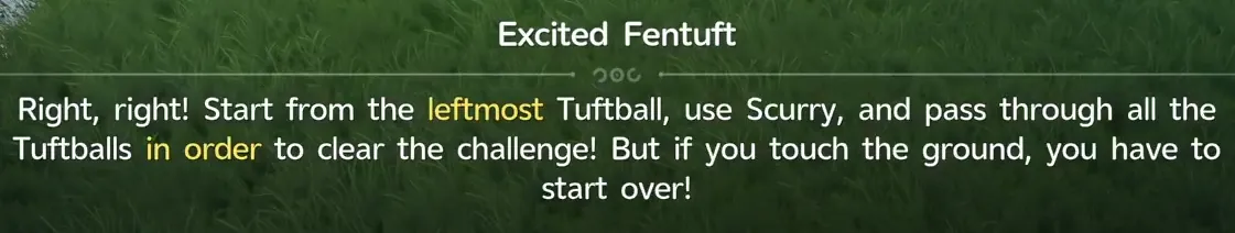 The Excited Fentuft explaining the Tuftball Super Rush rules