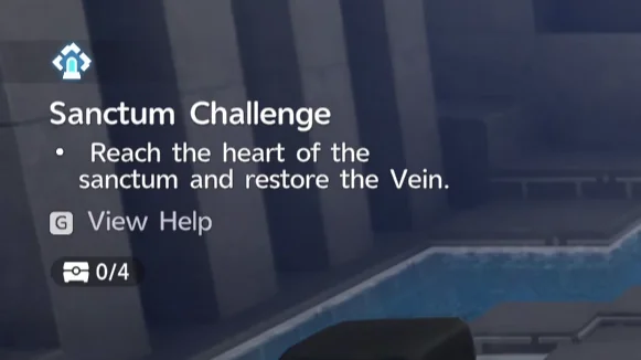 The Sanctum Challenge objective for Chasing Clouds with its chest counter