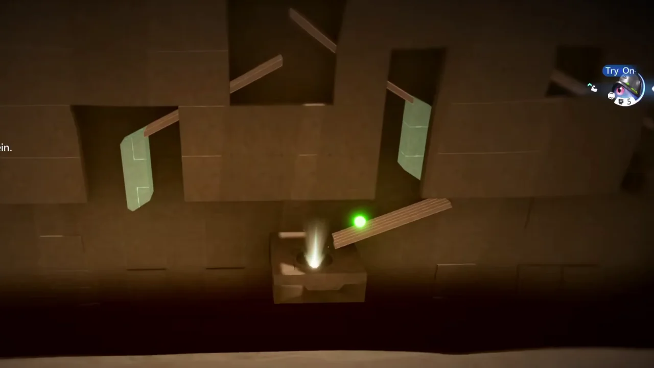 The ball on the raised Ram next to the glowing Ball Socket