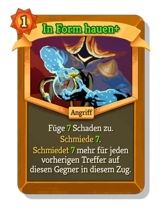 In Form hauen +