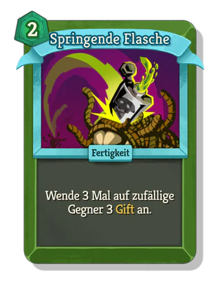 Springende Flasche