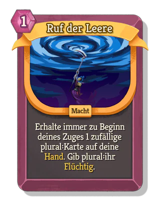 Ruf der Leere