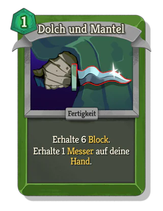 Dolch und Mantel