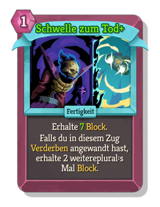 Schwelle zum Tod +
