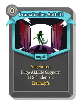 Dramatischer Auftritt