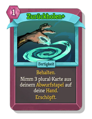 Zurückholen +