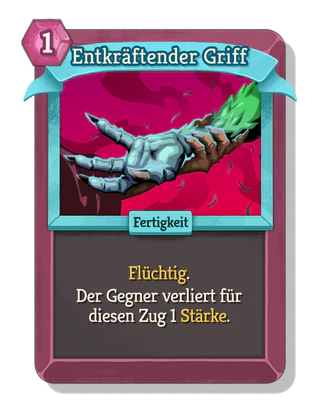 Entkräftender Griff