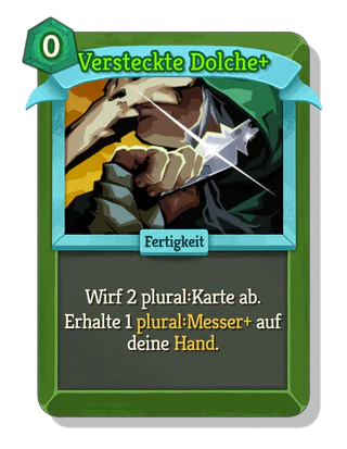 Versteckte Dolche +