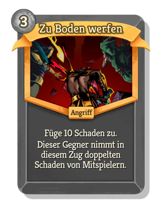 Zu Boden werfen