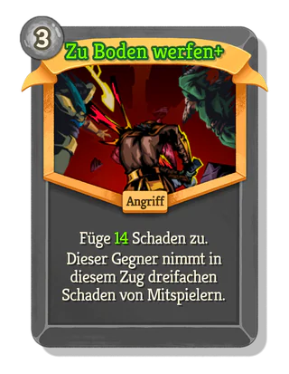 Zu Boden werfen +