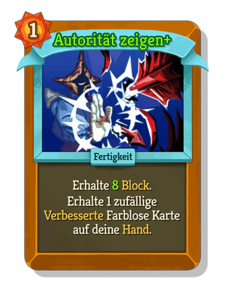 Autorität zeigen +