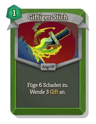 Giftiger Stich