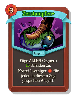 Zerstampfen +