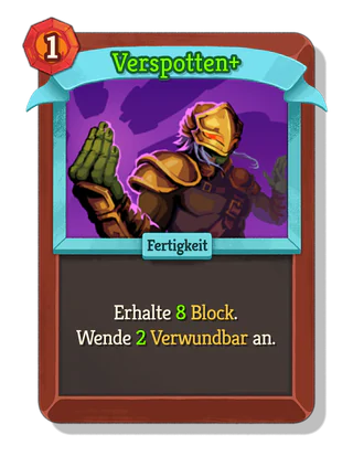 Verspotten +