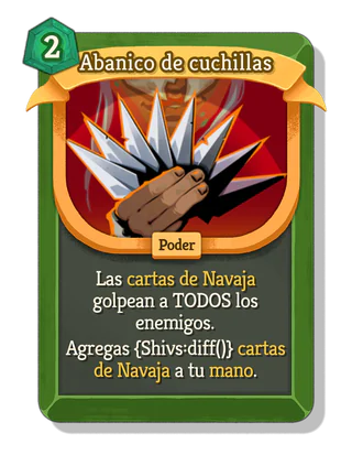 Abanico de cuchillas