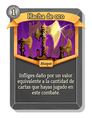 Hacha de oro