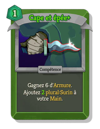 Cape et épée +