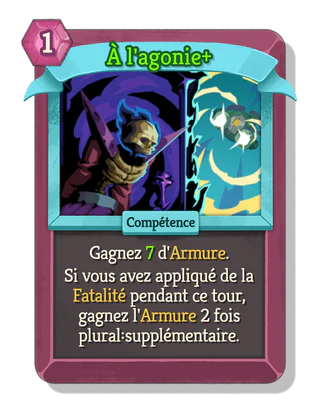 À l'agonie +