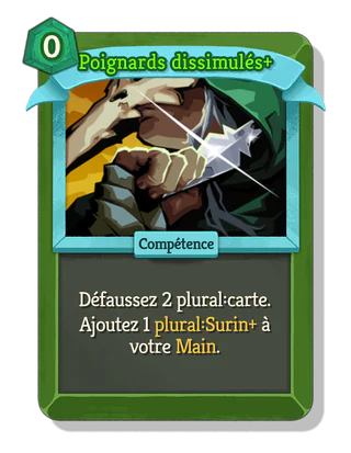 Poignards dissimulés +