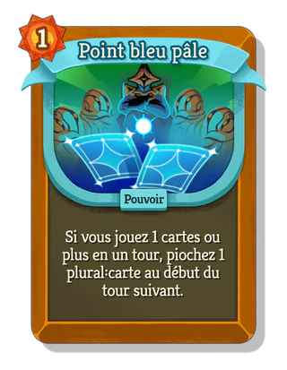 Point bleu pâle