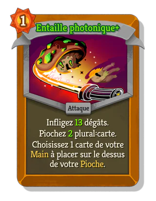 Entaille photonique +