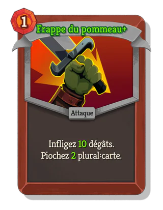 Frappe du pommeau +