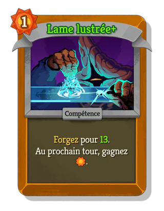 Lame lustrée +