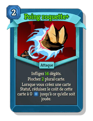 Poing roquette +