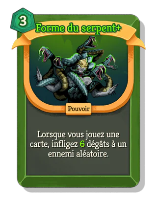 Forme du serpent +