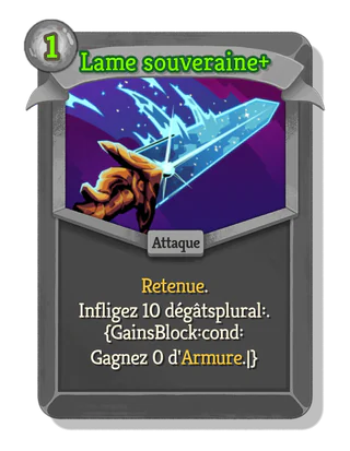 Lame souveraine +