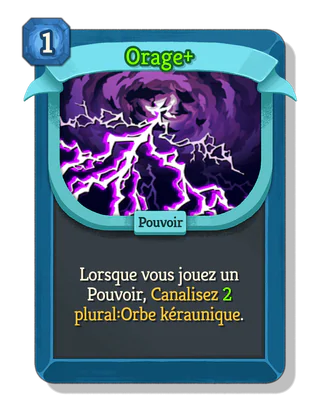 Orage +