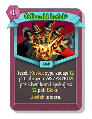 Odłamki kości +