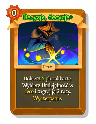 Decyzje, decyzje +