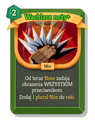 Wachlarz noży +