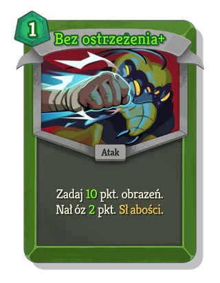 Bez ostrzeżenia +