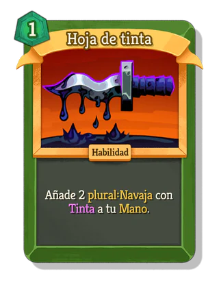 Hoja de tinta