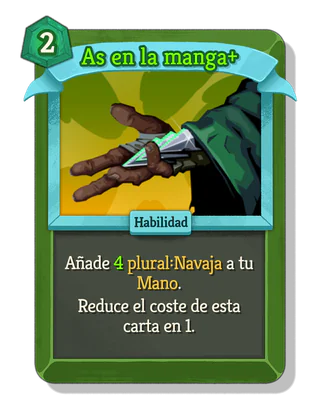 As en la manga +
