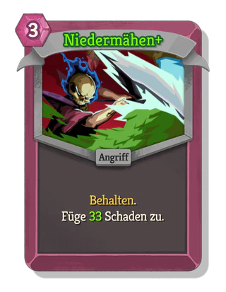 Niedermähen +