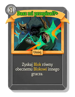 Dasz mi przepisać? +